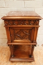 Gothic style Nightstands in Walnut, France 19th century