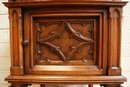 Gothic style Nightstands in Walnut, France 19th century