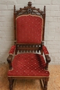Gothic style Arm chair in Oak, France 19th century