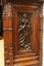Gothic style Oak Gothic 4 door sideboard in Oak, France 19th century
