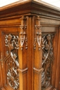 Gothic style Oak Gothic 4 door sideboard in Oak, France 19th century