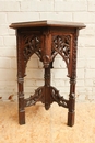 Gothic style Table in Oak, France 19th century