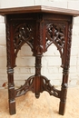 Gothic style Table in Oak, France 19th century