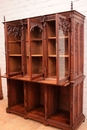 Gothic style Bookcase in Oak, France 19th century