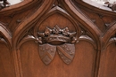 Gothic style Panel in Oak, France 19th century