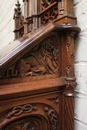 Gothic style Prayer Bench in Walnut, France 19th century