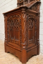 Gothic style Prayer Bench in Walnut, France 19th century