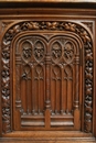 Gothic style Prayer Bench in Walnut, France 19th century