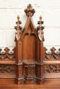 Gothic style Prayer Bench in Walnut, France 19th century