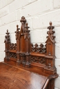 Gothic style Prayer Bench in Walnut, France 19th century