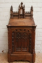 Gothic style Prayer Bench in Walnut, France 19th century