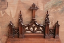Gothic style Prayer Bench in Oak, France 19th century