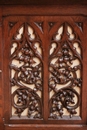 Gothic style Prayer Bench in Oak, France 19th century