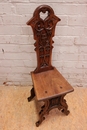 Gothic style Chair in Walnut, France 19th century