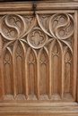 Gothic style Secretary desk in chestnut, France 19th century