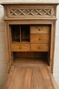 Gothic style Secretary desk in chestnut, France 19th century