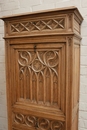 Gothic style Secretary desk in chestnut, France 19th century