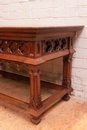 Gothic style Side table in Oak, France 19th century