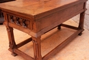 Gothic style Side table in Oak, France 19th century