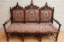 Gothic style Sofa in Walnut, France 19th century