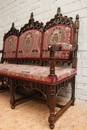 Gothic style Sofa in Walnut, France 19th century