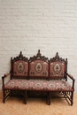 Gothic style Sofa in Walnut, France 19th century