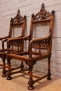 Gothic style Arm chairs in Oak, France 19th century