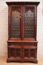 Gothic style Bookcase in Walnut, France 19th century