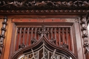 Gothic style Bookcase in Walnut, France 19th century