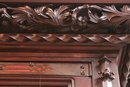 Gothic style Bookcase in Walnut, France 19th century