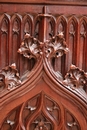 Gothic style Bookcase in Walnut, France 19th century