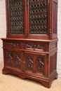 Gothic style Bookcase in Walnut, France 19th century