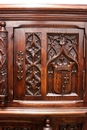 Gothic style Cabinet in Oak, France 19th century