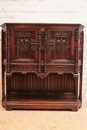 Gothic style Cabinet in Oak, France 19th century