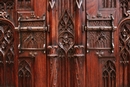 Gothic style Cabinet in Oak, France 19th century