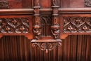 Gothic style Cabinet in Oak, France 19th century