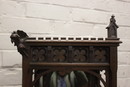 Gothic style Cabinet in Walnut, France 19th century