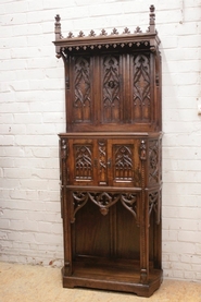 Gothic style cabinet in walnut