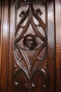 Gothic style Cabinet in Walnut, France 19th century