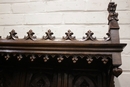 Gothic style Cabinet in Walnut, France 19th century