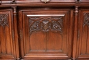 Gothic style Cabinet in Walnut, France 19th century