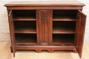 Gothic style Cabinet in Walnut, France 19th century