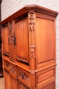 Gothic style Cabinet in Walnut, France 19th century