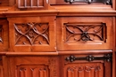 Gothic style Cabinet in Walnut, France 19th century