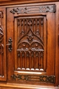 Gothic style Cabinet in Walnut, France 19th century