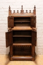 Gothic style Cabinet in Walnut, France 19th century