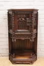 Gothic style Cabinet in Oak, France 19th century