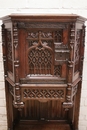 Gothic style Cabinet in Oak, France 19th century