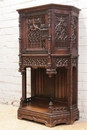 Gothic style Cabinet in Oak, France 19th century