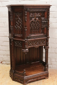 Gothic style cabinet oak